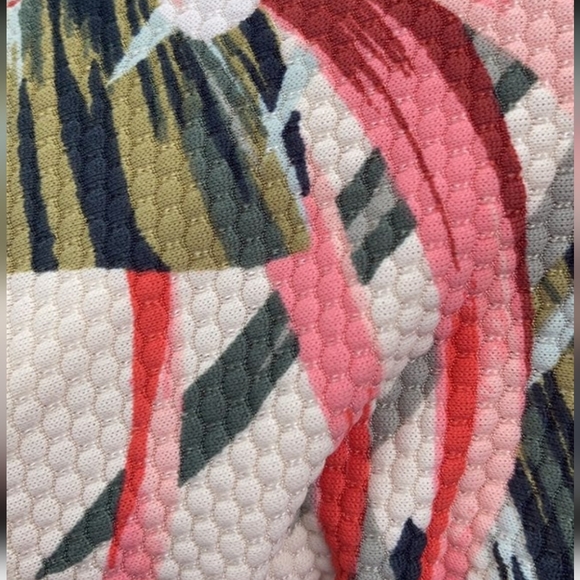 Kona Sol Tropical Floral Print One Piece Swimsuit, Size:  XL, Cream/Gree… - Picture 9 of 15